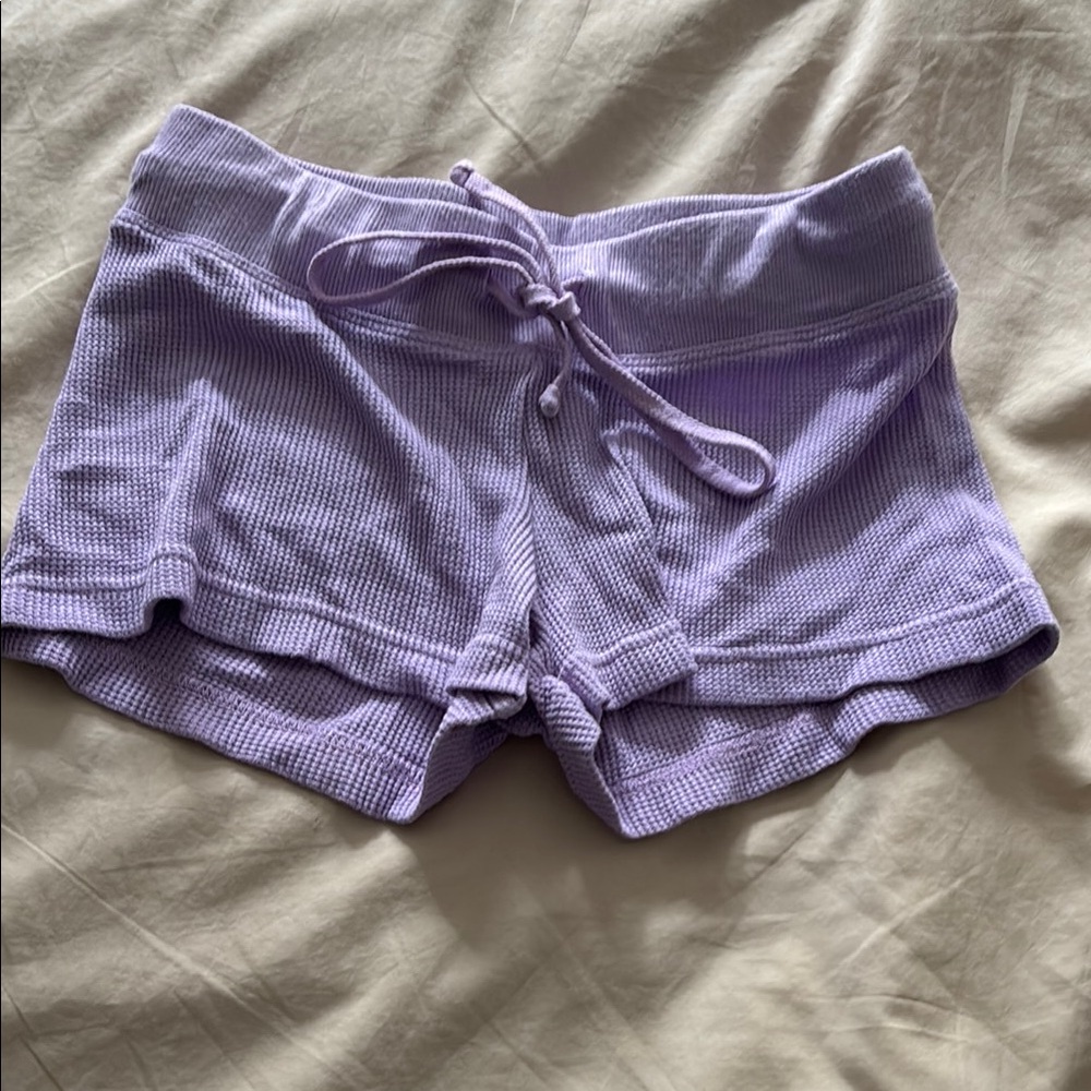 Hard Tail Lilac Waffle Knit Shorts